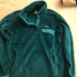 Patagonia blueish green fleece